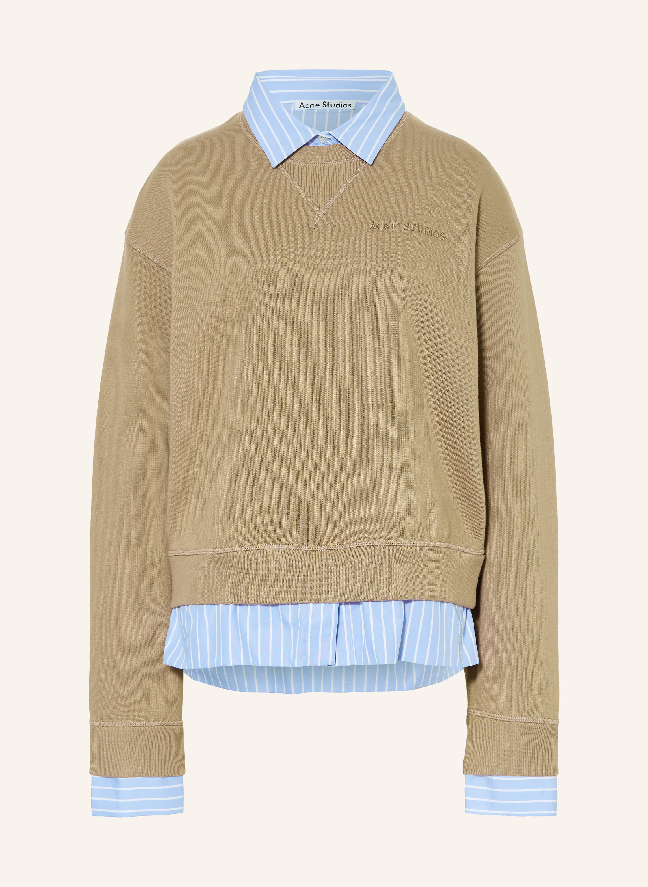Acne Studios Sweatshirt im Materialmix