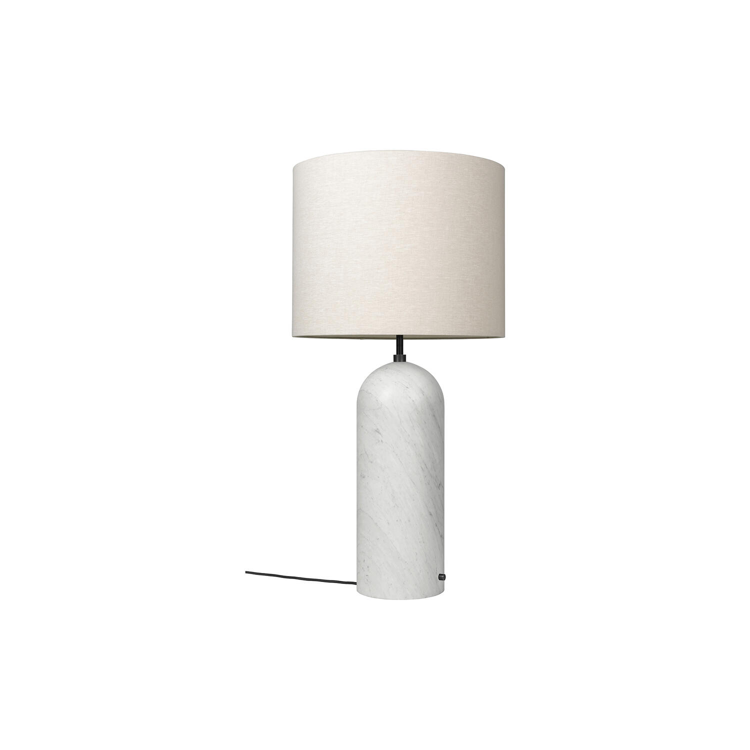 Gravity XL Floor Lamp, white marble/canvas