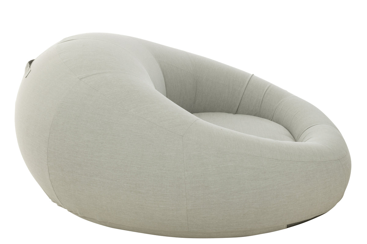 J-Line matras Donut - kunststof - grijs