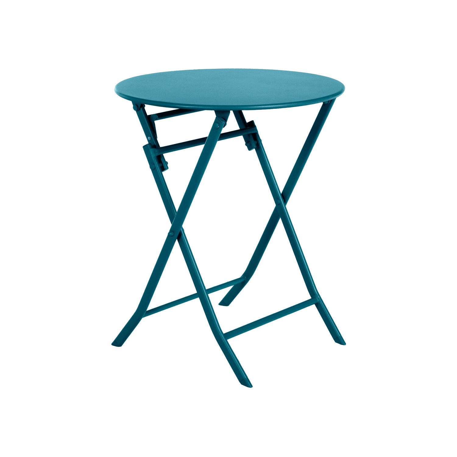Tavolo da giardino tondo 60x71 cm Greensboro azzurro