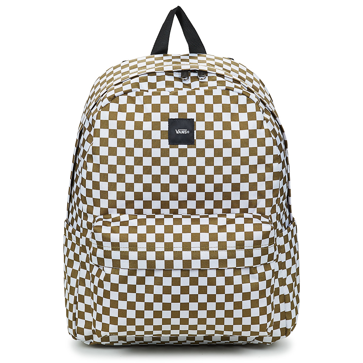 Vans - OLD SKOOL CHECK BACKPACK 22L - Olive / Brown