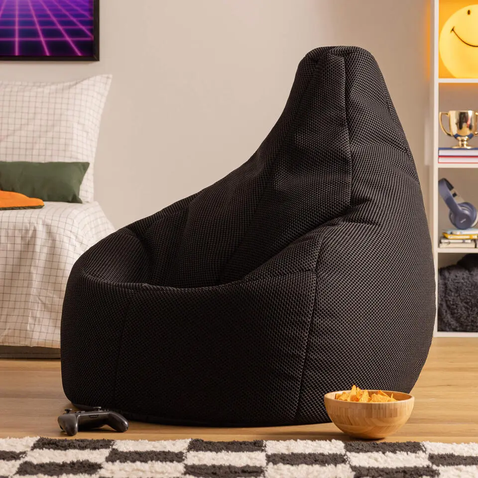 icon - Dalton XL Zitzak Fauteuil - Gaming - Zwart