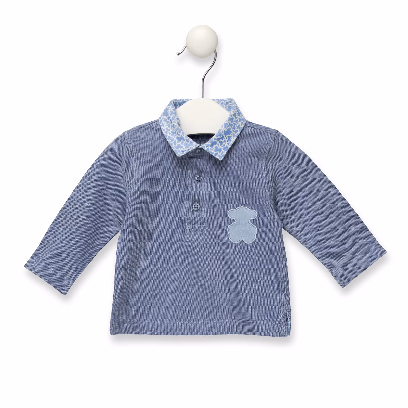 Polo M/L de niño Casual Azul celeste