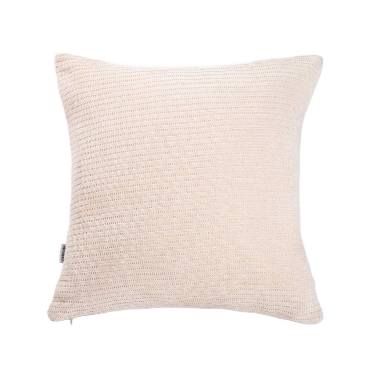 Poszewka CHENILLE szenilowa ecru 45x45 cm HOMLA