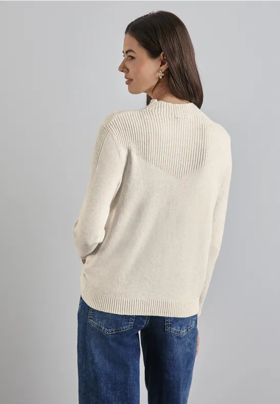 Strukturmix-Pullover