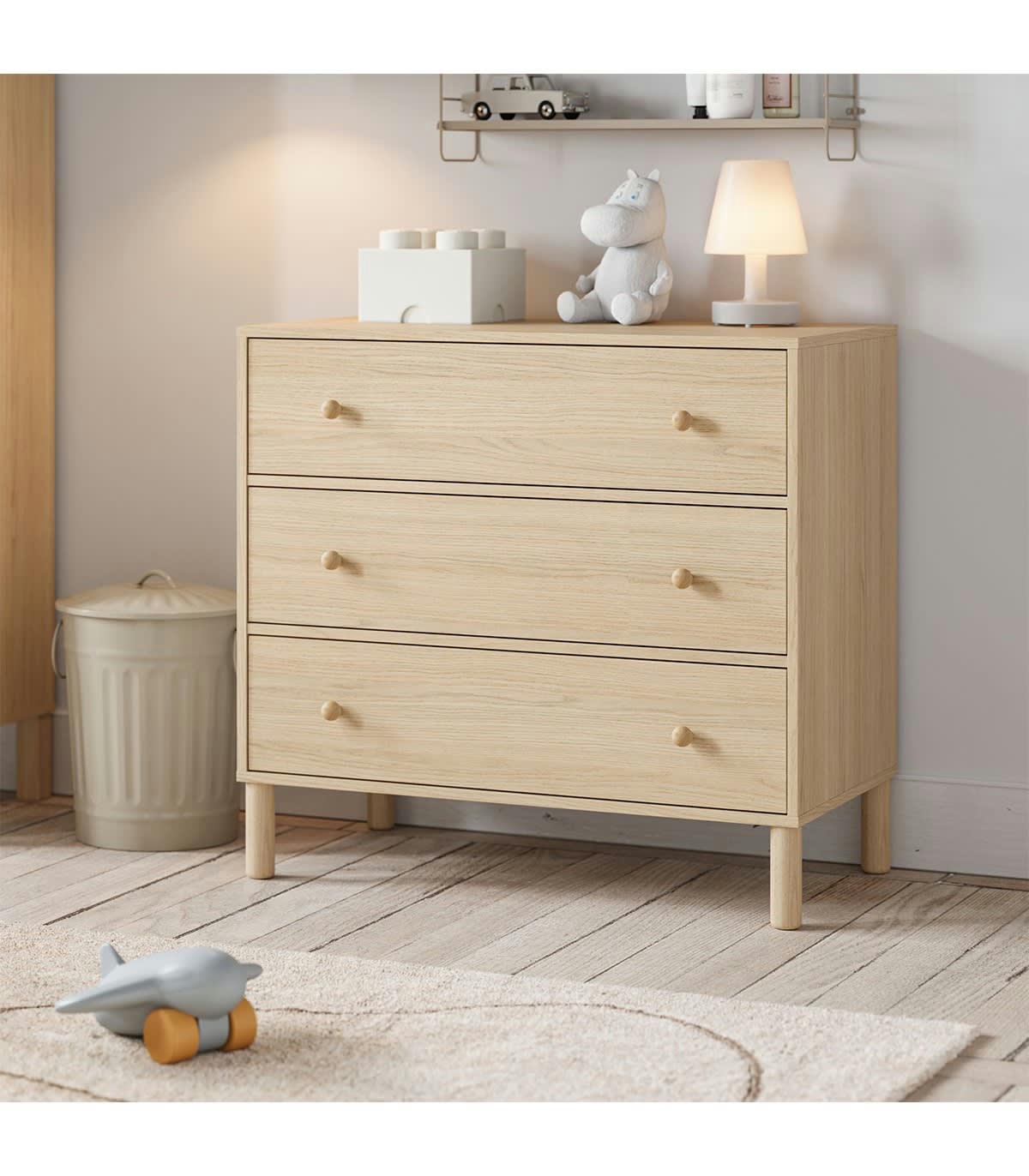 TELA - Commode 3 tiroirs - L90 cm