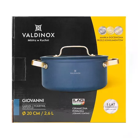 Garnek 20 cm Valdinox - Giovanni 07.GIO.G20