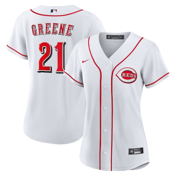 Hunter Greene Cincinnati Reds Nike Women's Home Replica Jersey - White