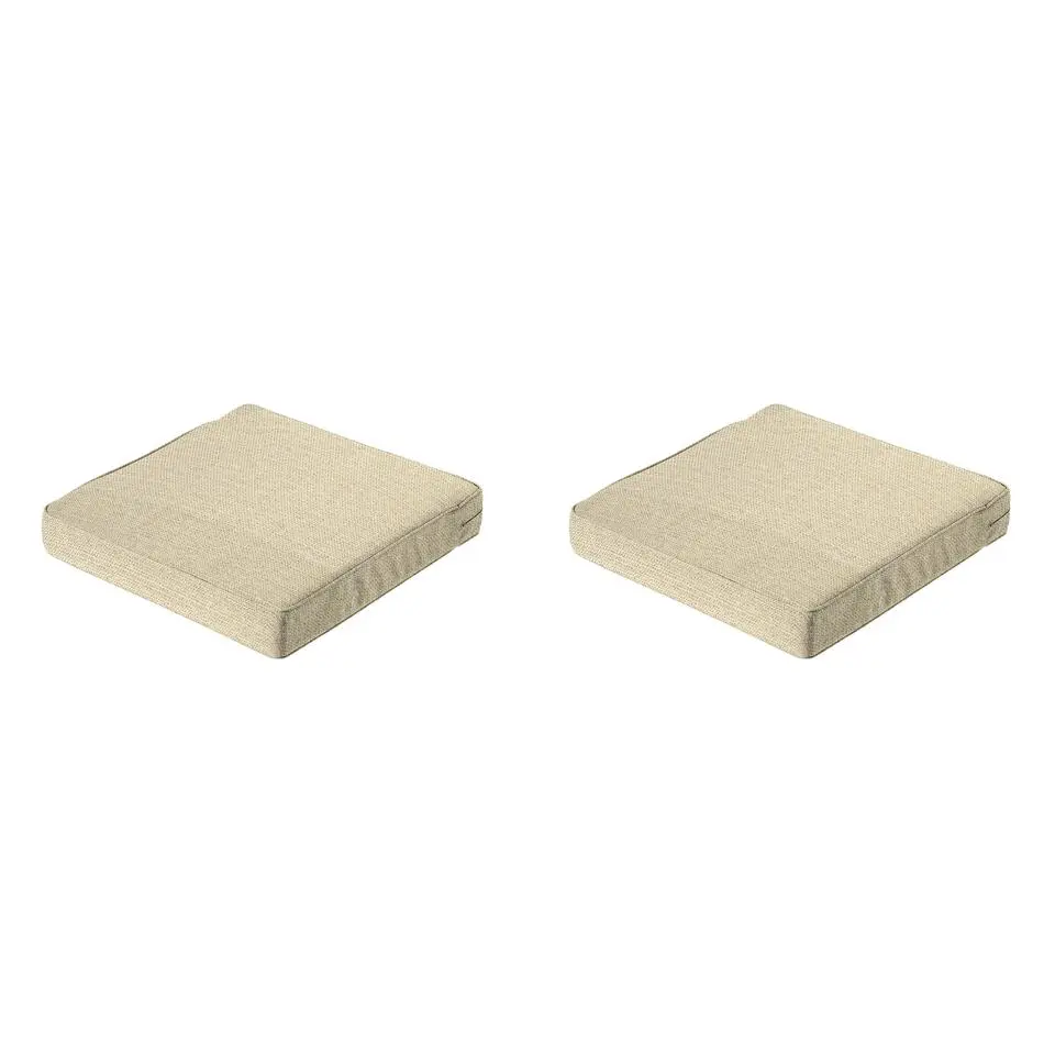 Madison - Zitkussen Richmond - Beige - 73x73x10cm - Set van 2