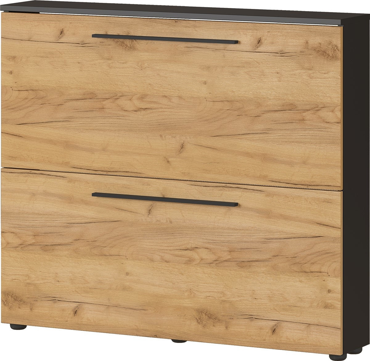 Germania Wildomar Schoenenkast 2 Kleppen Grafiet   Eiken