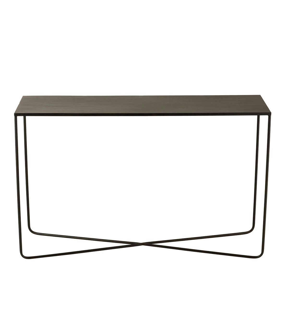 - Console d'entrée pieds croisés en métal - Noir