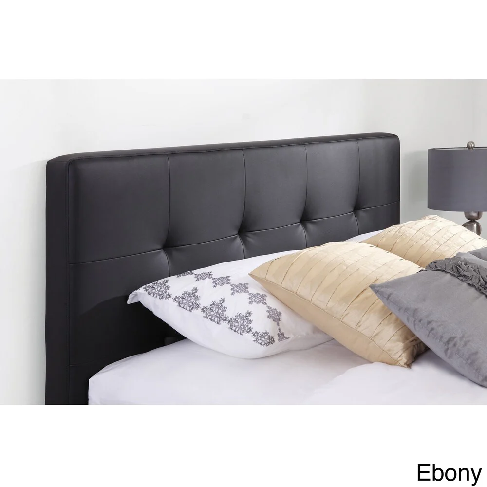 Dorel Living Button Tufted Blended Leather Headboard