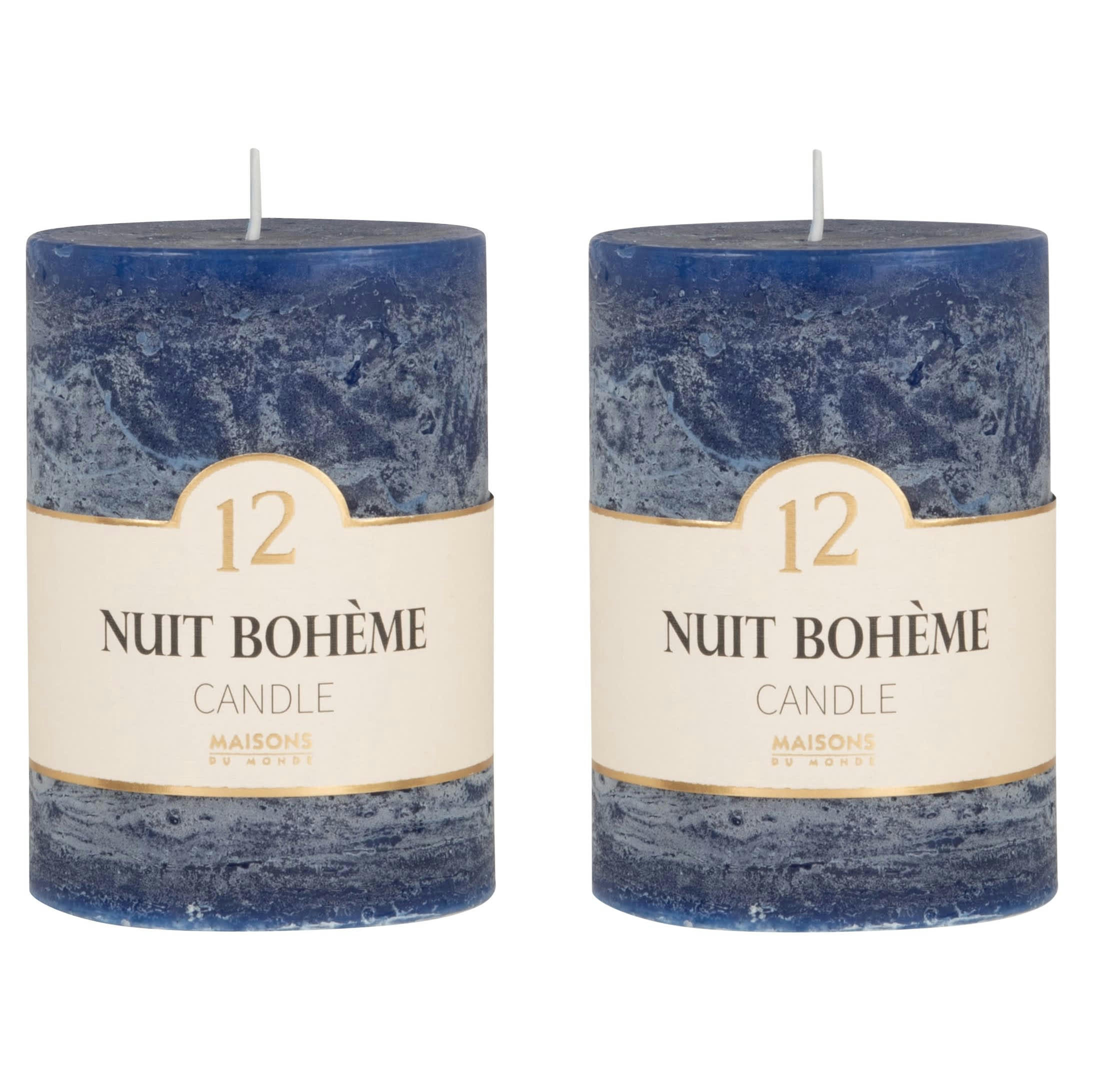 COLORAMA - Bougie parfumée bleue H10, 330g