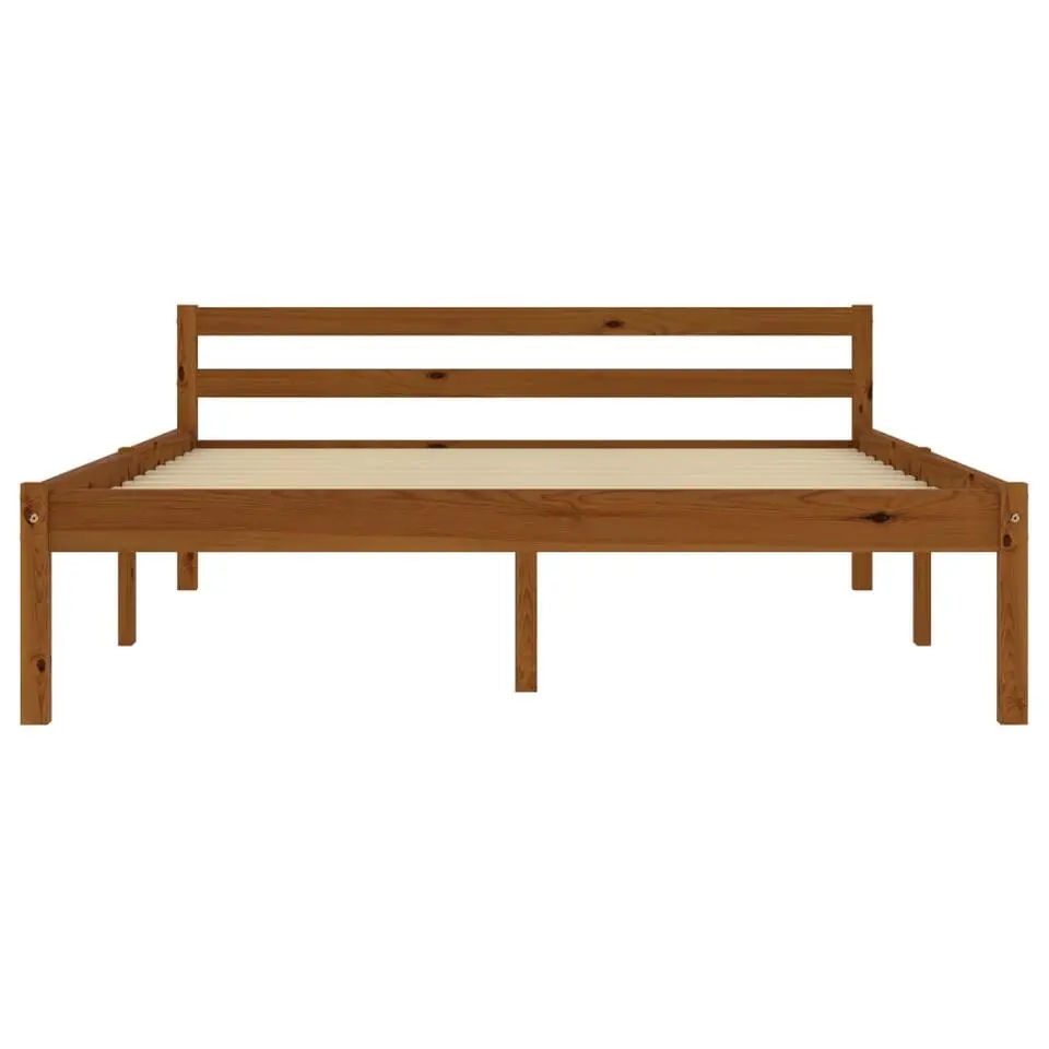 vidaXL - Bed frame - Honingbruin - Massief grenenhout - 120x200 cm