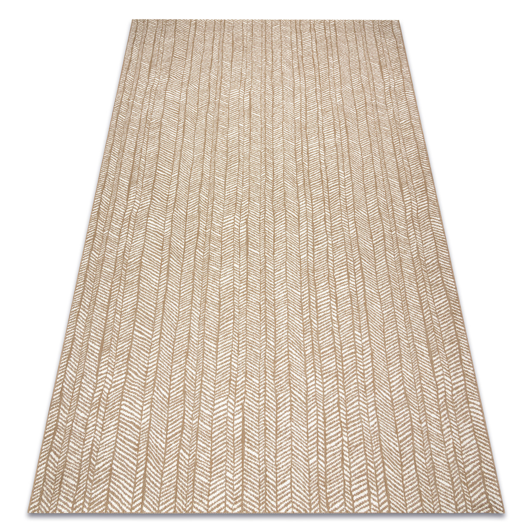 Dywan sizal FLAT 48964265 Jodełka - beż naturalny kolor 80x150 cm