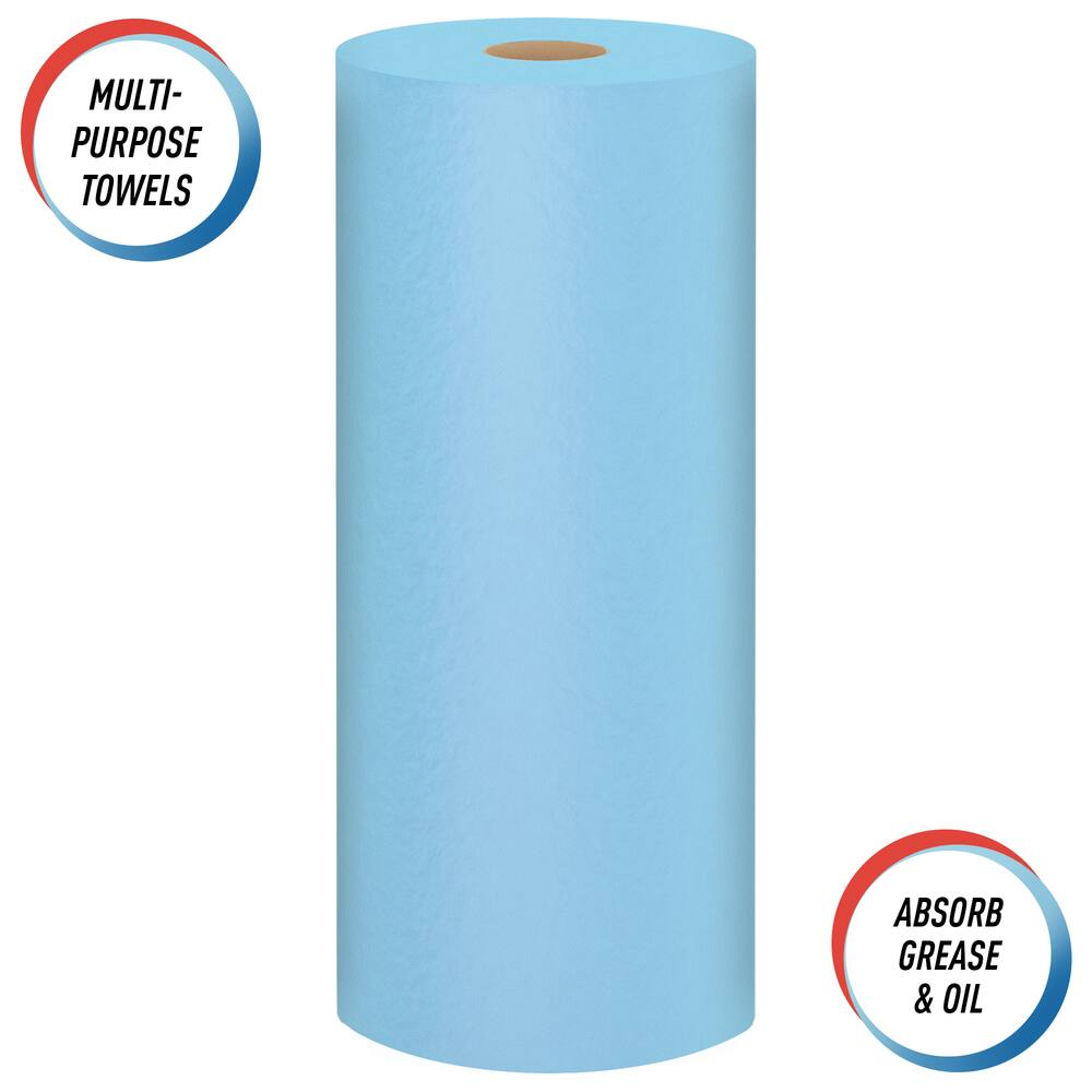 Scott Multi-Purpose Shop Paper Towels, 11 x 10.4-in, Blue, 55-pk