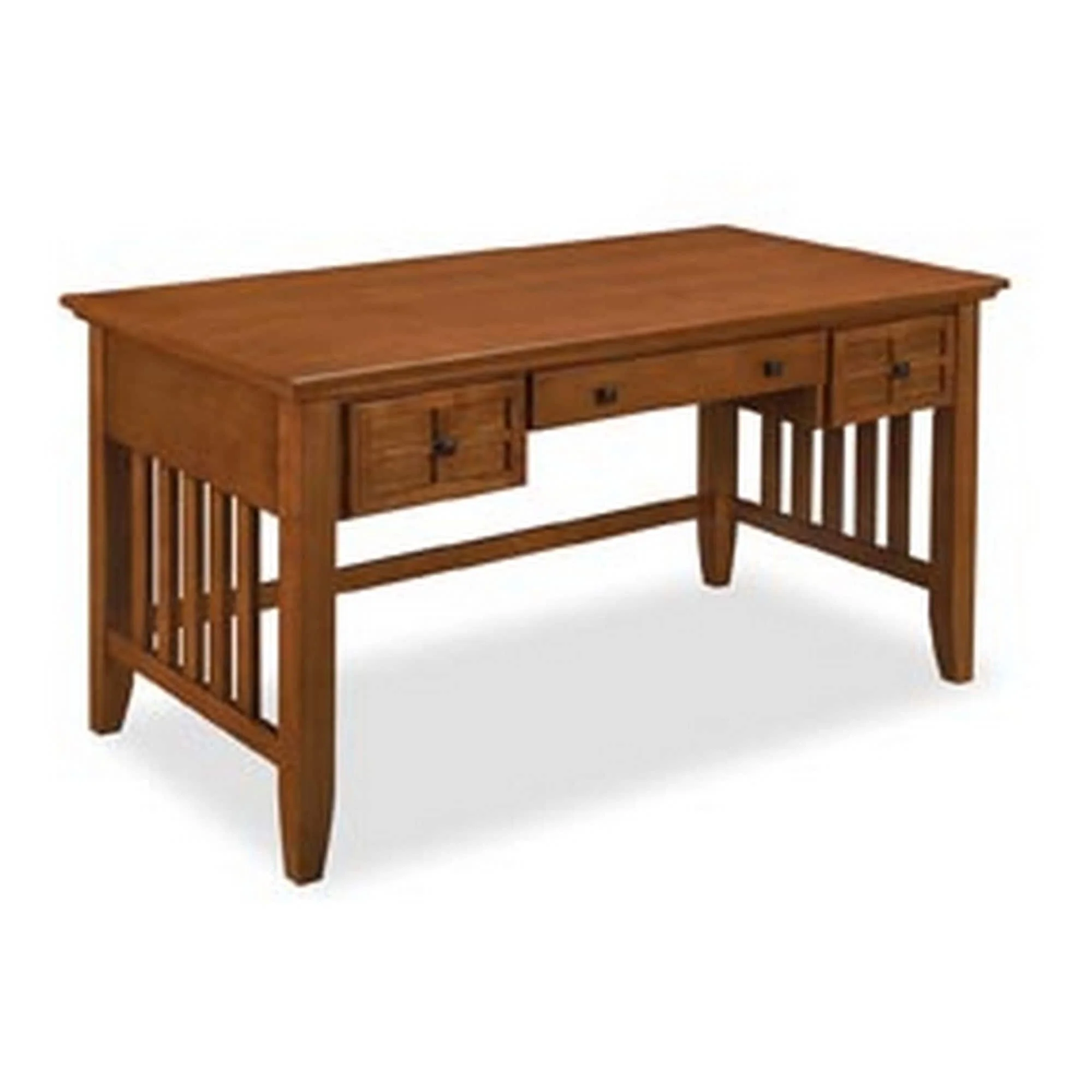 Homestyles Arts & Crafts Brown Wood Executive Desk