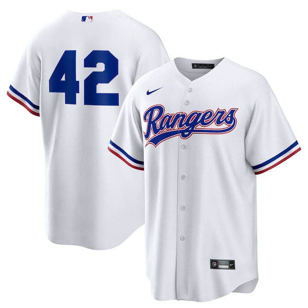 Texas Rangers Nike Home  2025 Jackie Robinson Day Replica Jersey - White