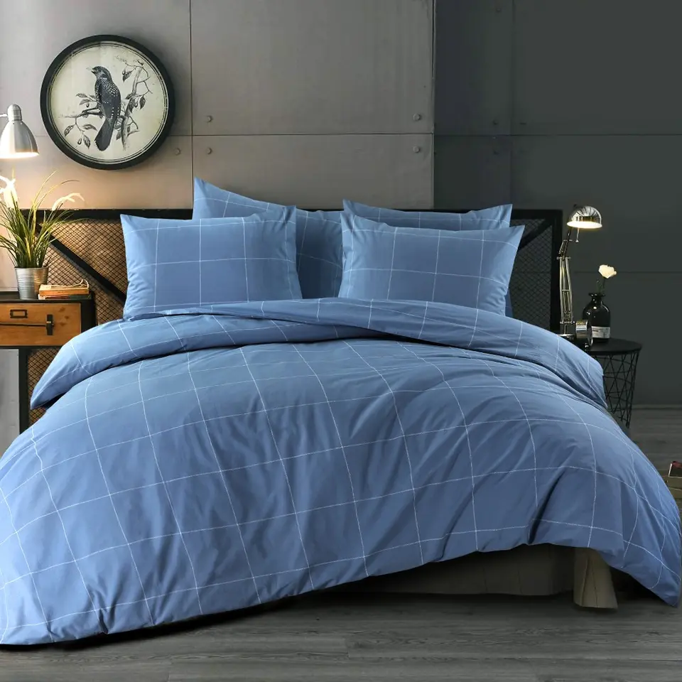 Day Dream Duuk - Dekbedovertrek - Eenpersoons - 140x200/220 cm - Blauw