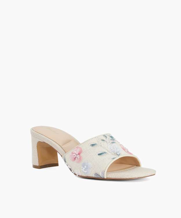 Madira Natural - Mid Height Mules