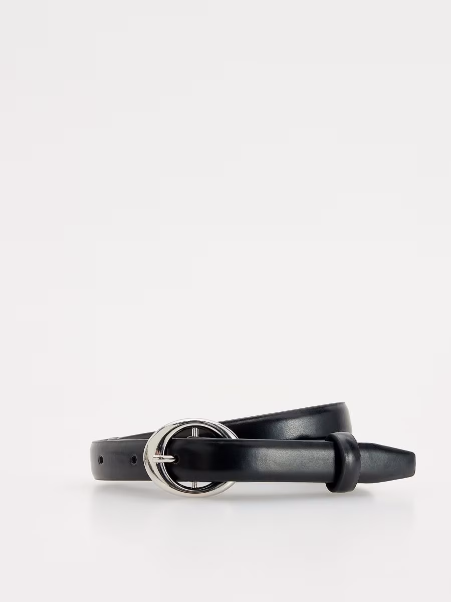 Leather Belt With Buckle