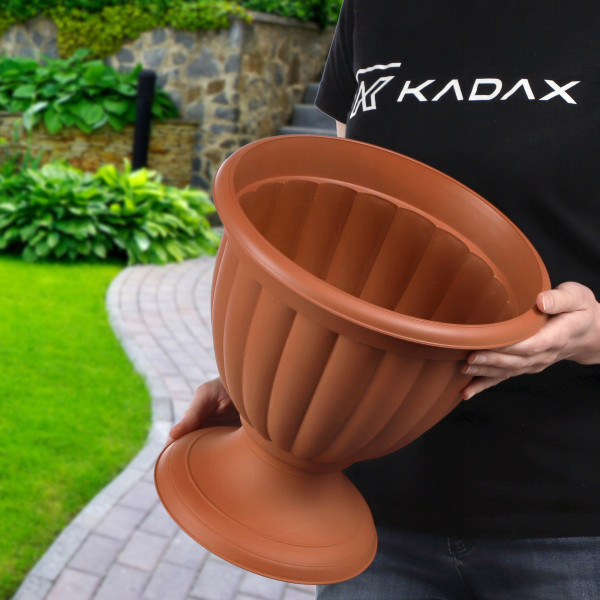 Kadax Doniczka Donica Ogrodowa Gazon 29cm Terakota