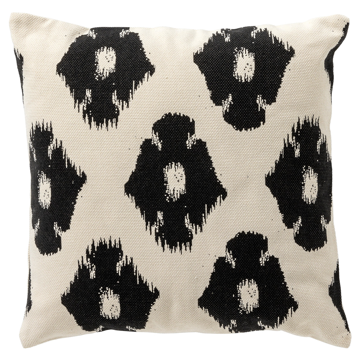 RICO - kussenhoes 45x45 cm - ikat - Raven - zwart