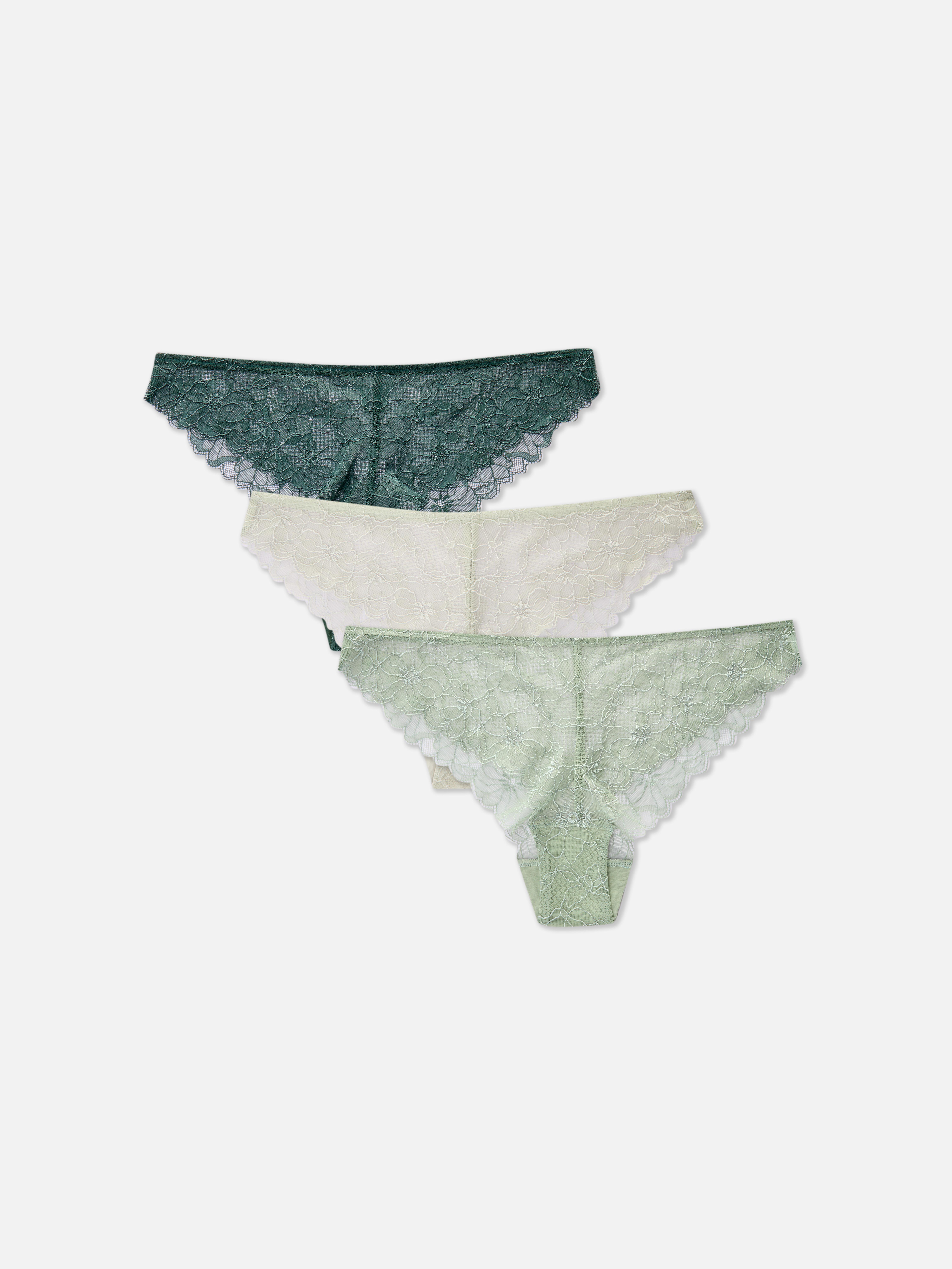 3-Pack Brazilian Lace Briefs
