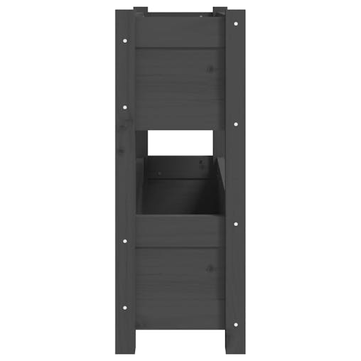 NNEVL Planter Grey 77x25x66 cm Solid Wood Pine