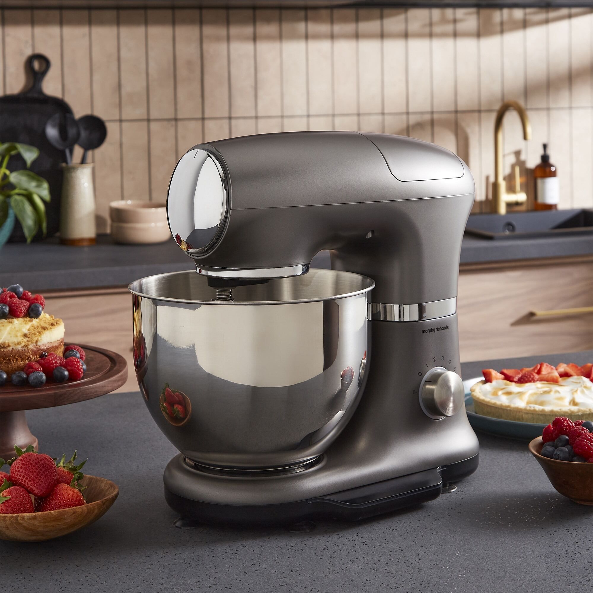 Morphy Richards 8 Speed Stand Mixer with Integrated Scales & Timer