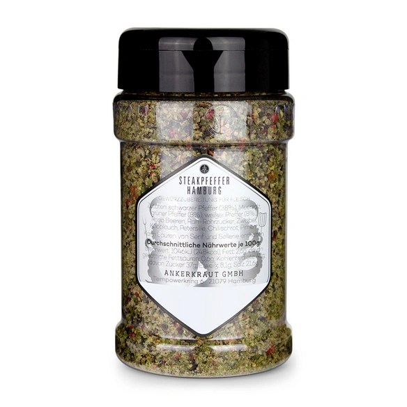 Gewürzkräutermischung, Steakpfeffer Hamburg 170g Streuer