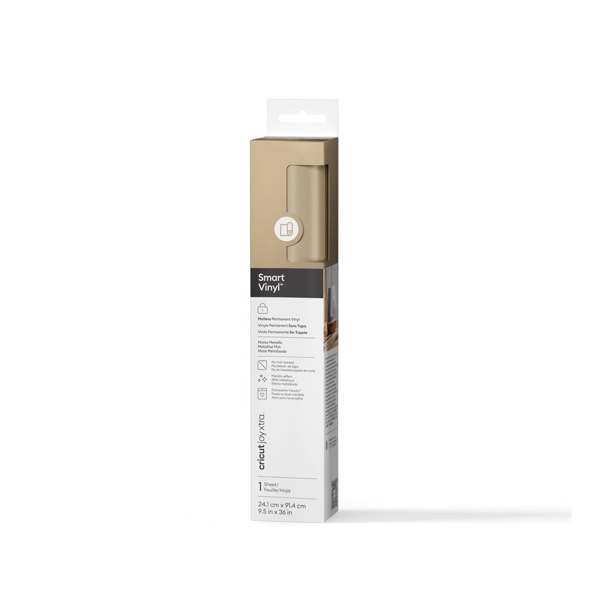 Cricut Joy Xtra Matt Gold Permanent Smart Vinyl 9.5 x 36 Inches