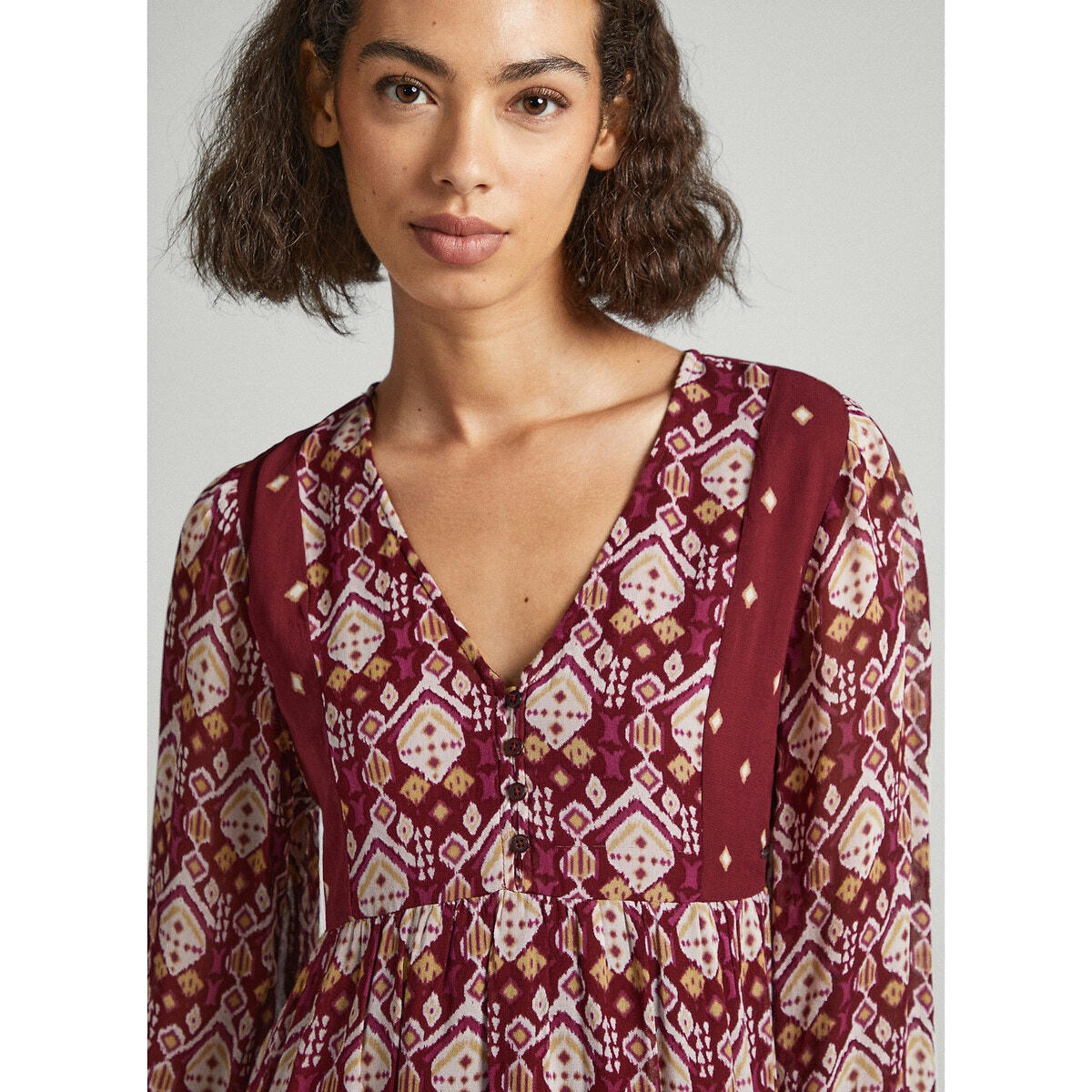 Robe courte imprimée