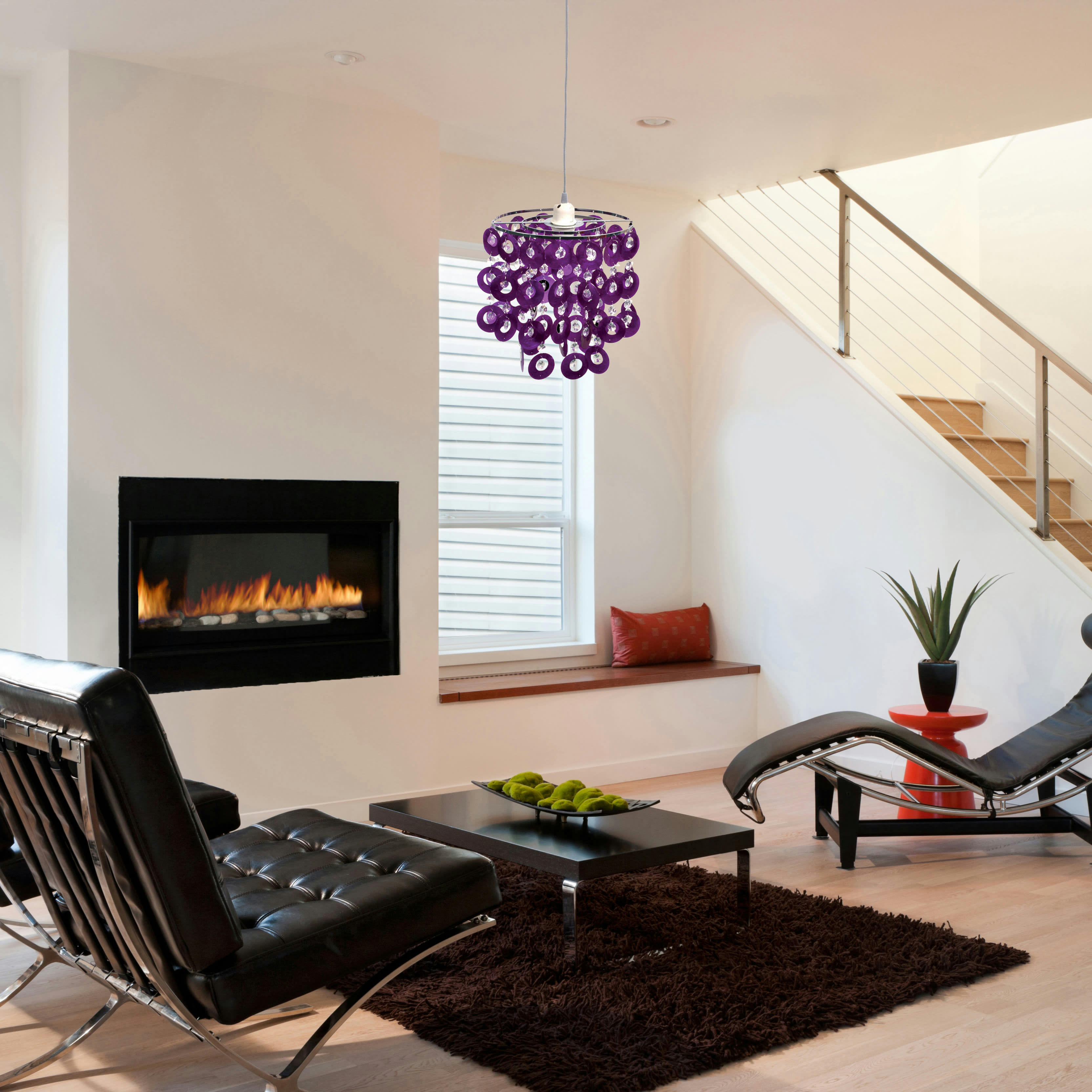 BETTY - Suspension en plastique synthétique violet