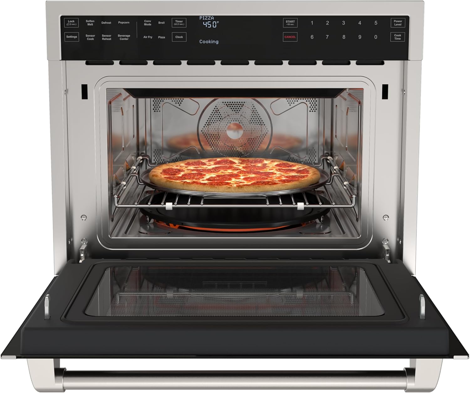 KoolMore Reserve 24 in. Built-In Microwave Convection Oven with Air Fry, 3-in-1 Combo, Sensor Cook, Soft-Close Door, 1.6 cu. ft. in Stainless Steel