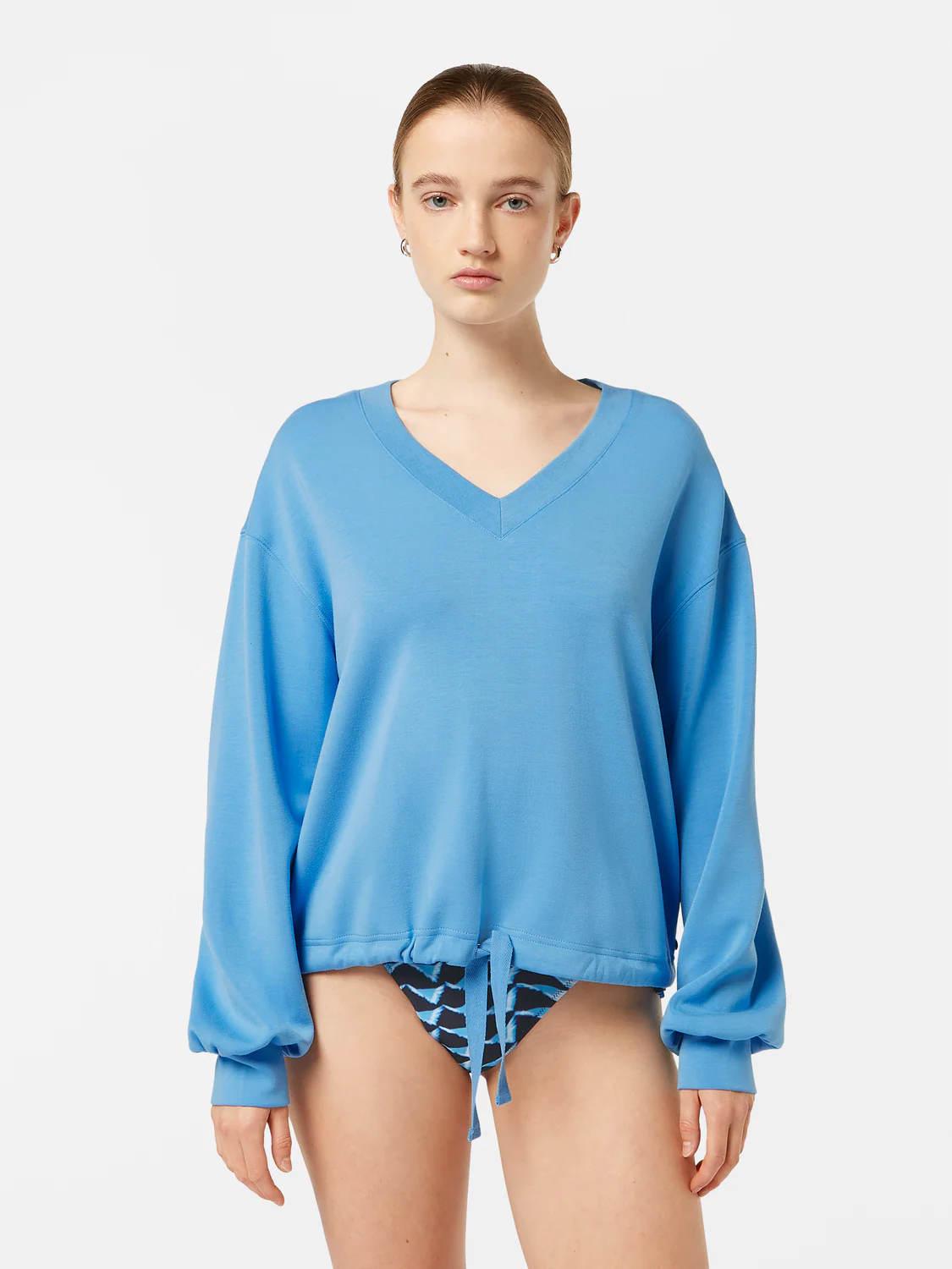 V-Neck Modal Sweatshirt