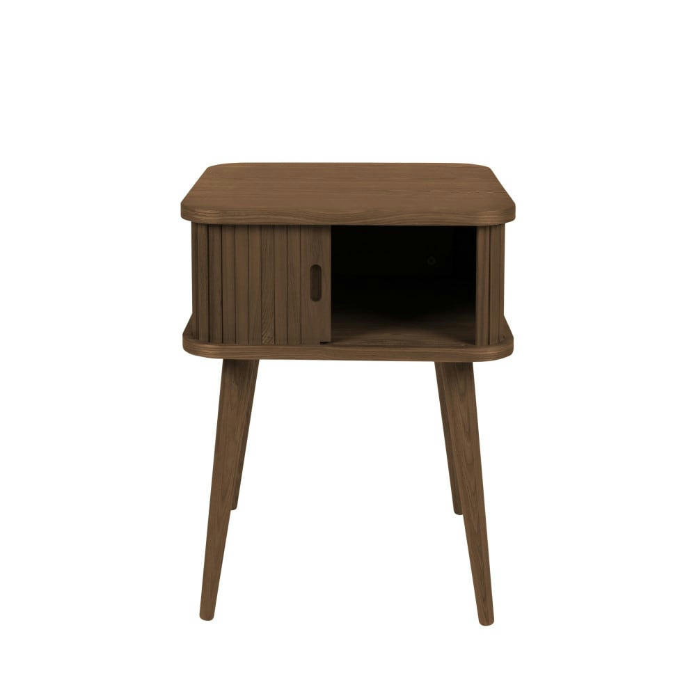 BARBIER - Table d'appoint design en bois foncé
