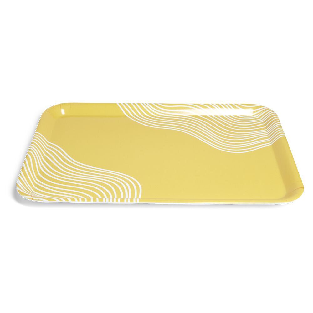 Plateau mélaminé jaune 45,2x31,4x2cm