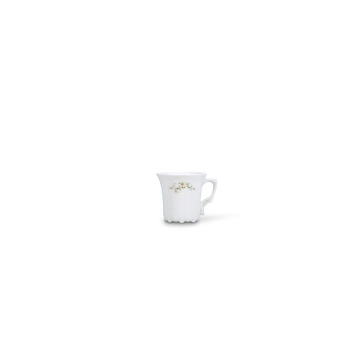 Bonbistro - Mokkakop 11cl brown flower Retro - Set van 6