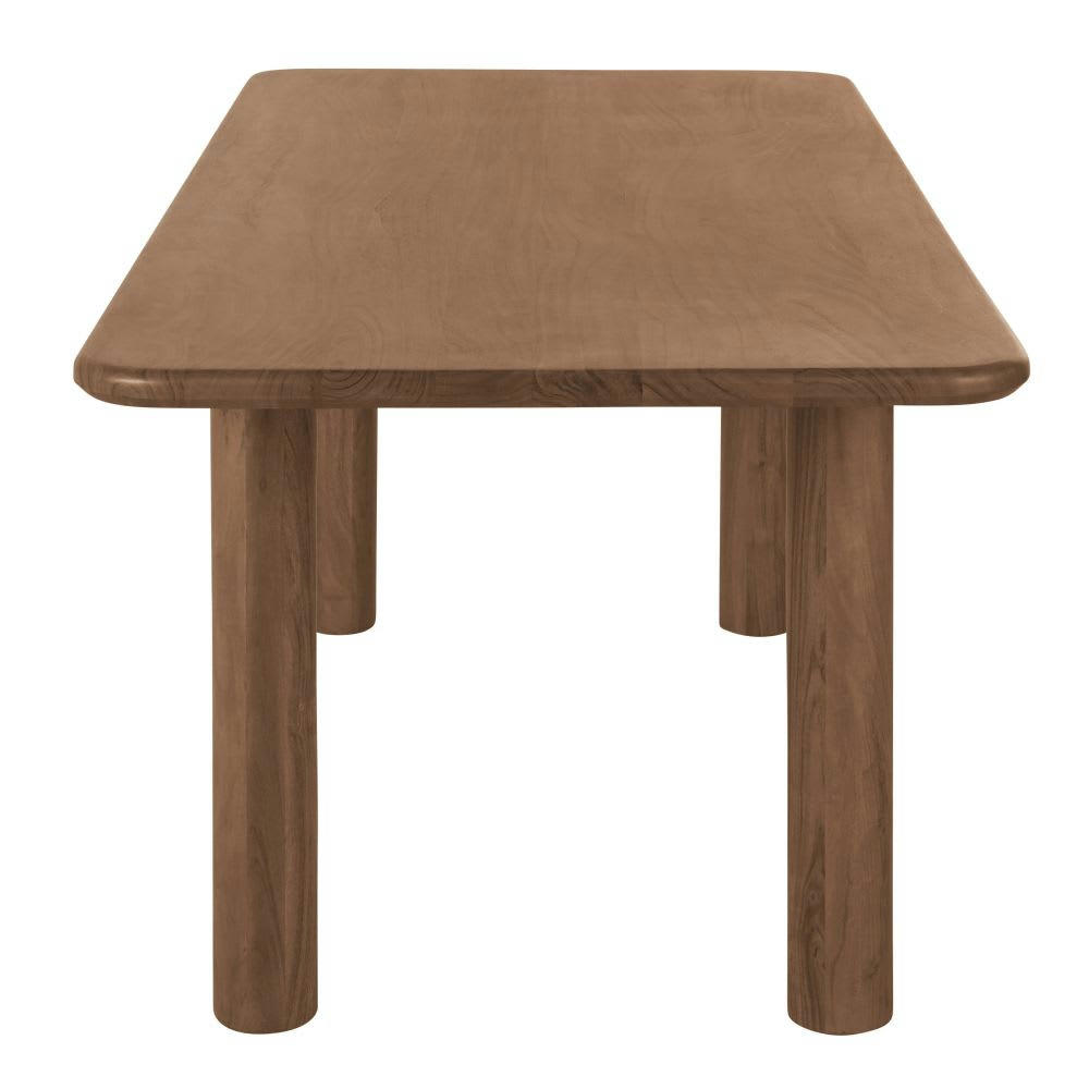 Sacramento - Table à manger en bois d'acacia massif marron 6 personnes L200