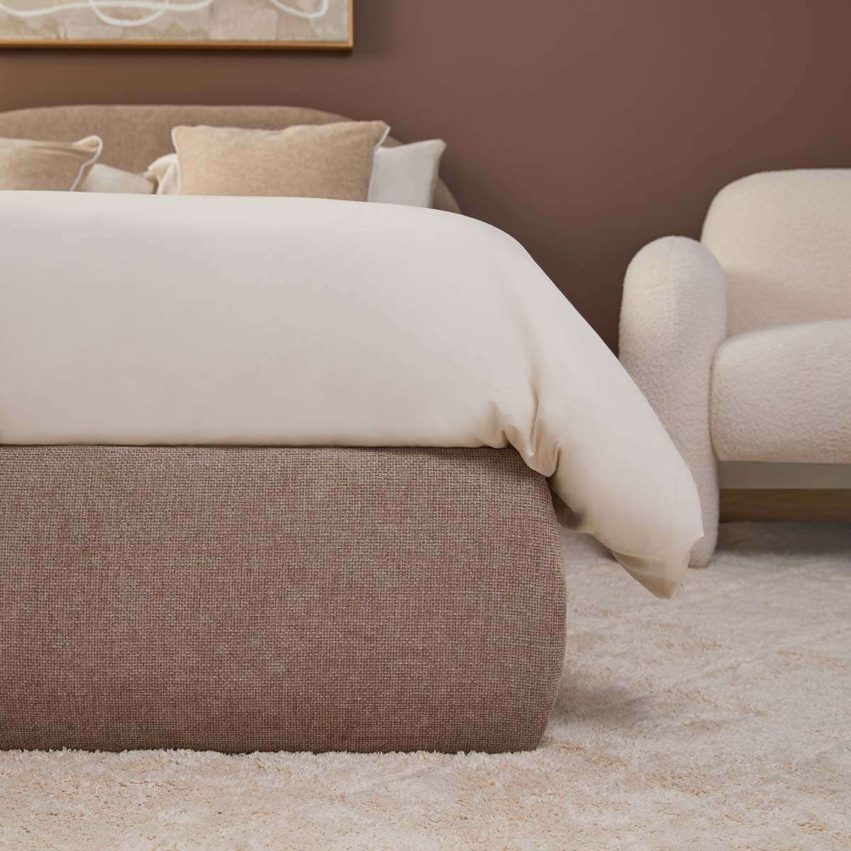 Tanner Storage Queen Bed - Beige