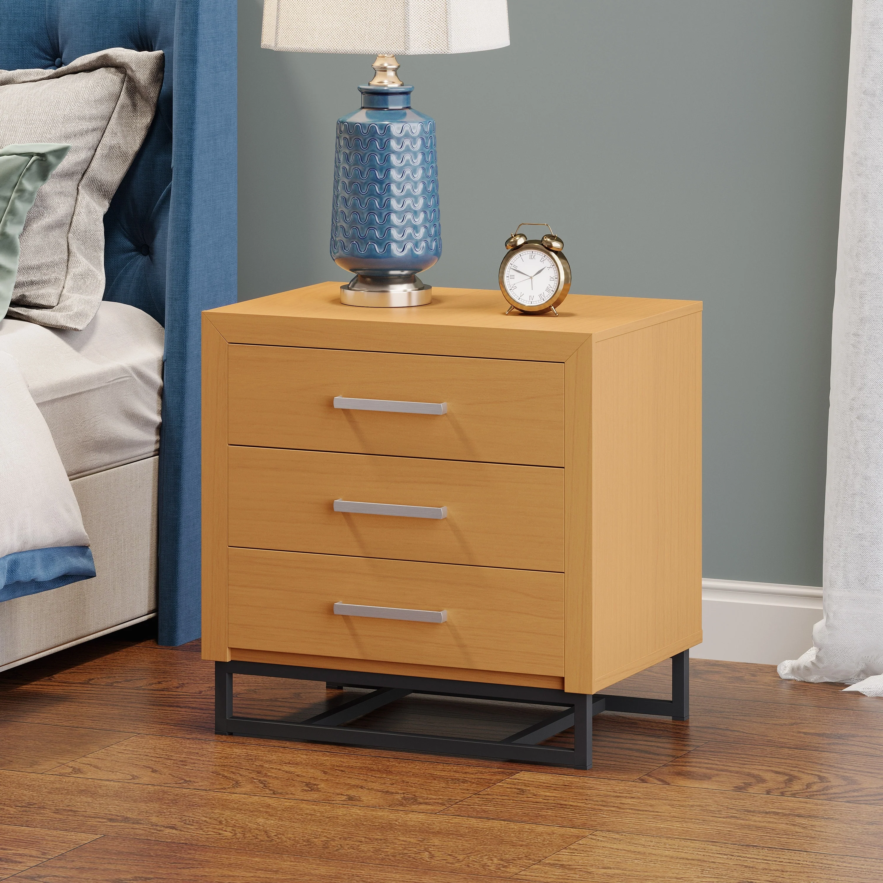 3-Drawer Bachelors Chest, Storage Cabinet for Entryway, Living Room, Bedroom