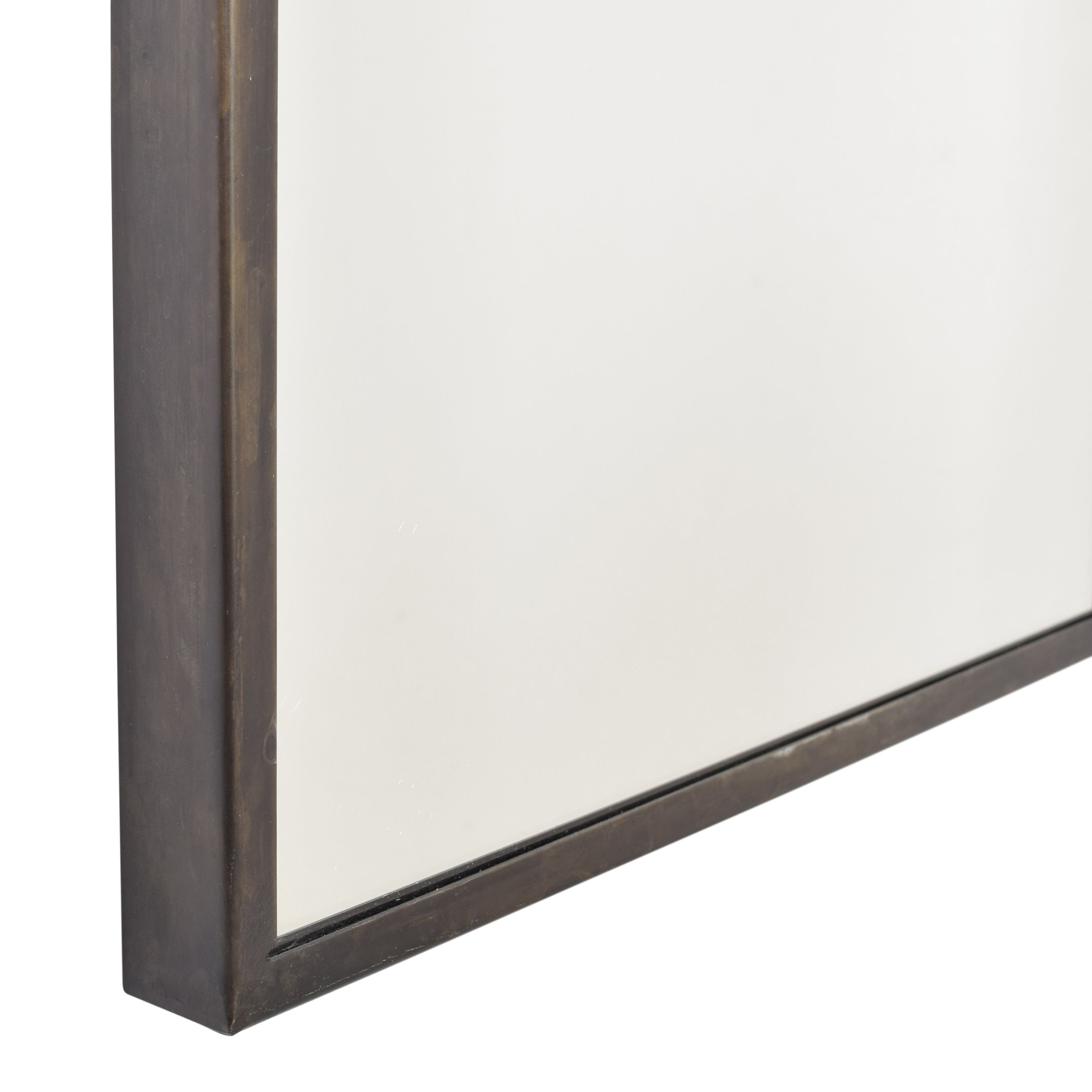 LOFT42 Industry Rectangle Spiegel - Metaal - antiek - 120x40x4