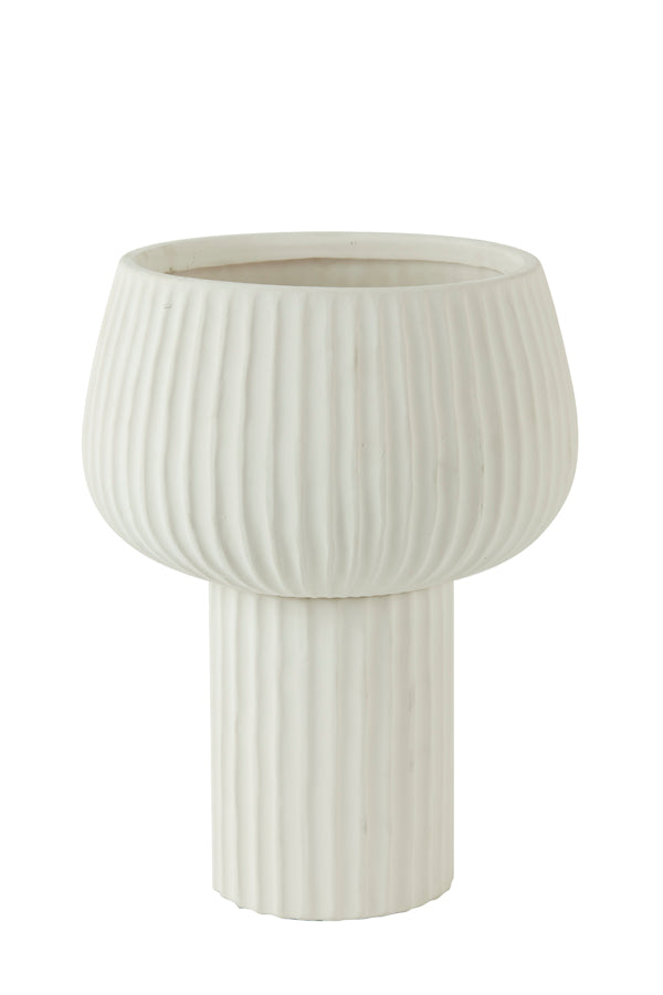 Light & Living vaas FEYA - Ø27.5x36cm - wit