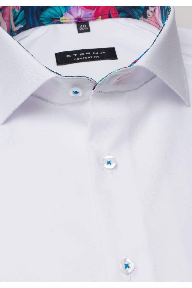 ETERNA Comfort Fit Hemd weiss, Einfarbig