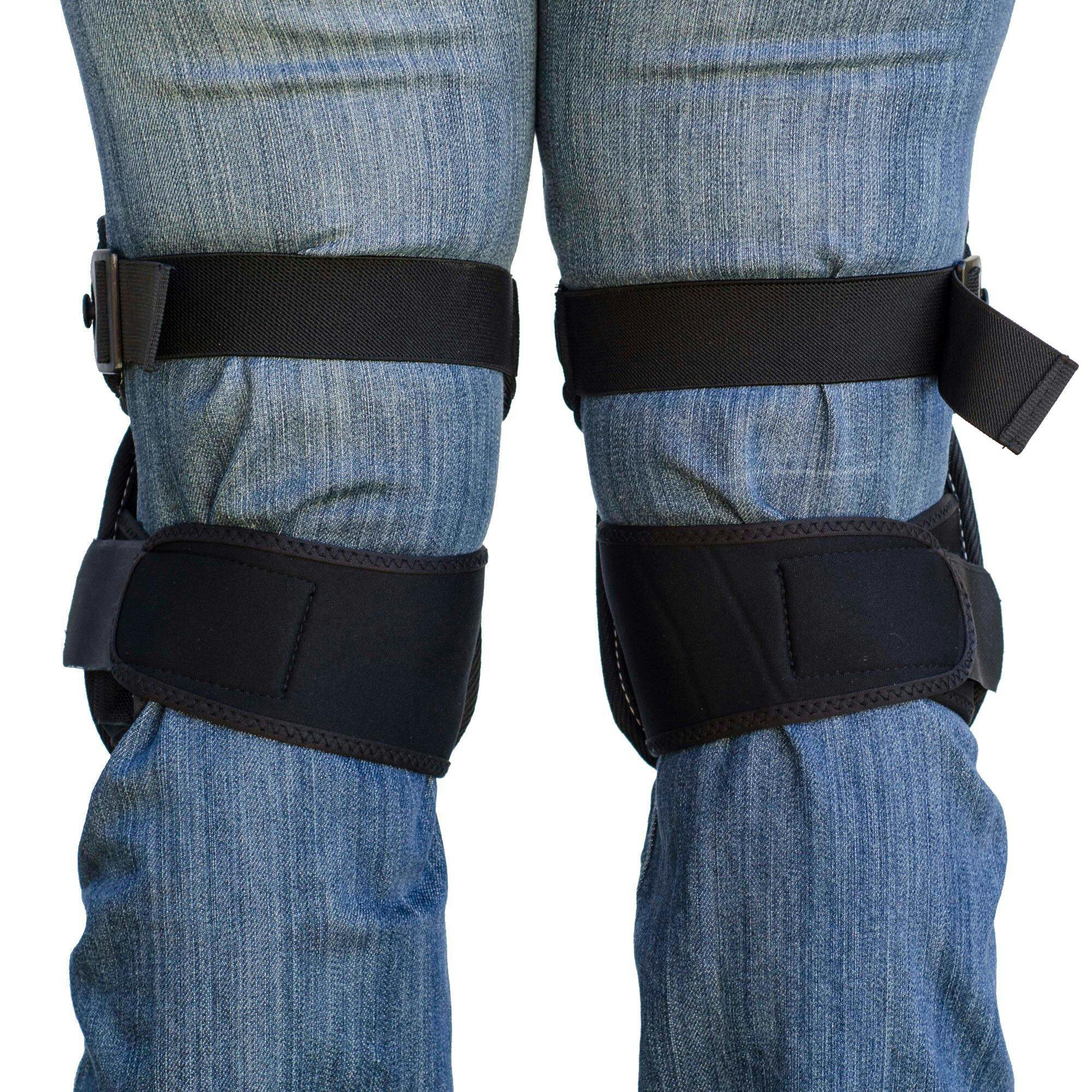 Tommyco GEL Pro Nylon Delicate-Terrain Kneepads, Black, 1-Pair