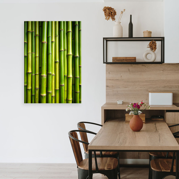 Obraz do salonu biura kuchni, Zielony bambus rośliny 20x30
