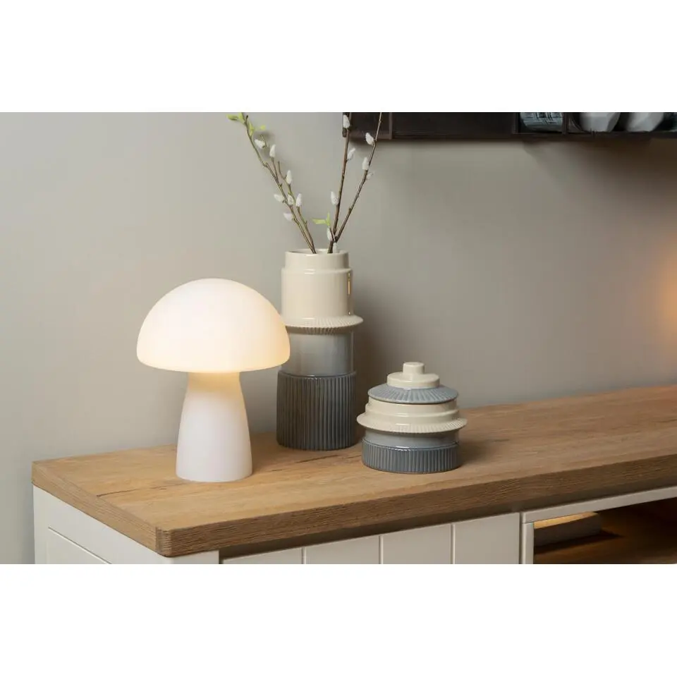 Lucide FUNGO Tafellamp - Opaal