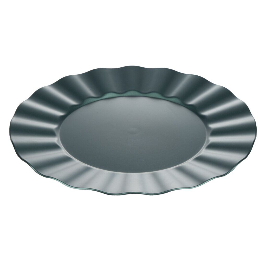 Sous-assiette bord ondulé Ø33 cm vert
