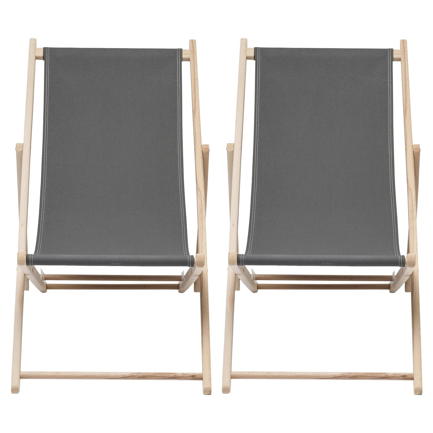Kare Design Ligstoelen Easy Summer grijs 2/set